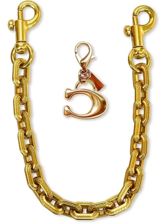 Handbags - Sbredit Women's Golden 2-pic Set-golden Bag Charm For Handbags Purse Accessories